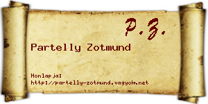 Partelly Zotmund névjegykártya